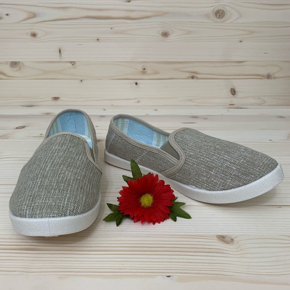 Avon Shoes - Avon Light Tan Slip On Canvas Sneakers